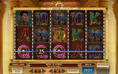 Book of Dead let's play on rickycasino3